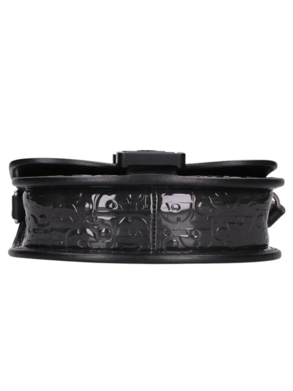 Dior Gallop Oblique Embossed Patent Leather Shoulder Bag Mini